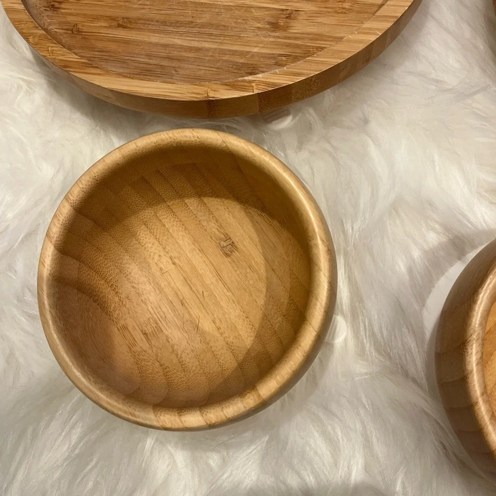 Avanchy Bamboo Suction Plates and Bowls Set - Picture 5 of 8